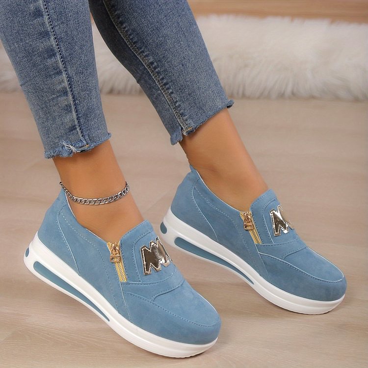 Zapatillas con plataforma y cremallera Sara - vista 6