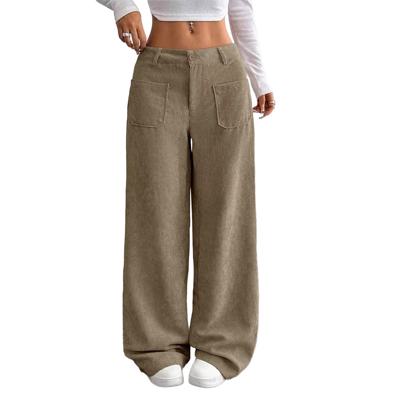 Pantalón cargo de pana de pierna ancha Celia - vista 7