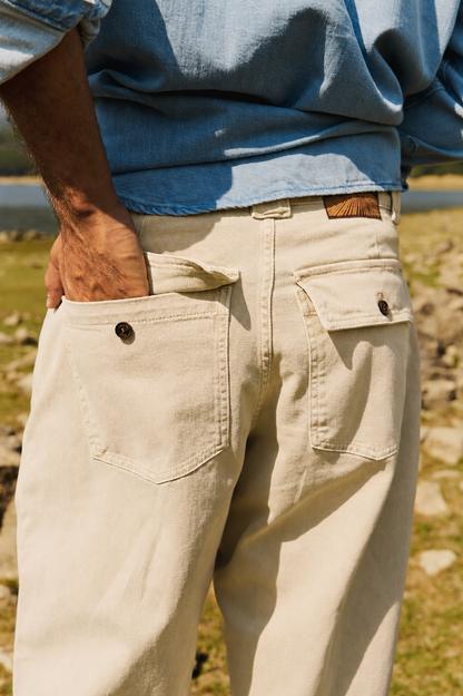 Pantalón Capri Tipo Chino Relaxed-Tapered Cut