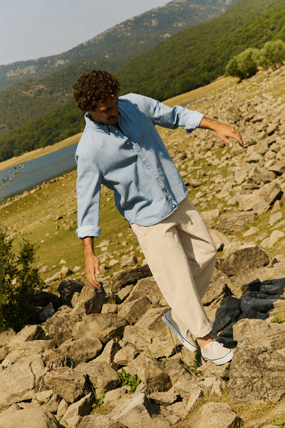 Pantalón Capri Tipo Chino Relaxed-Tapered Cut