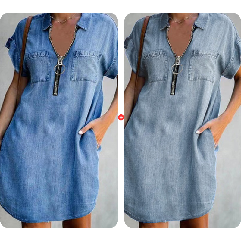 Vestido camisero vaquero Marina - vista 6