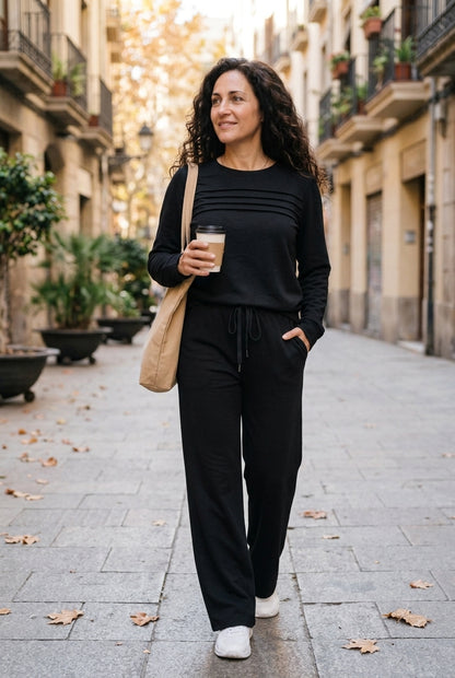 Lorena conjunto de punto negro