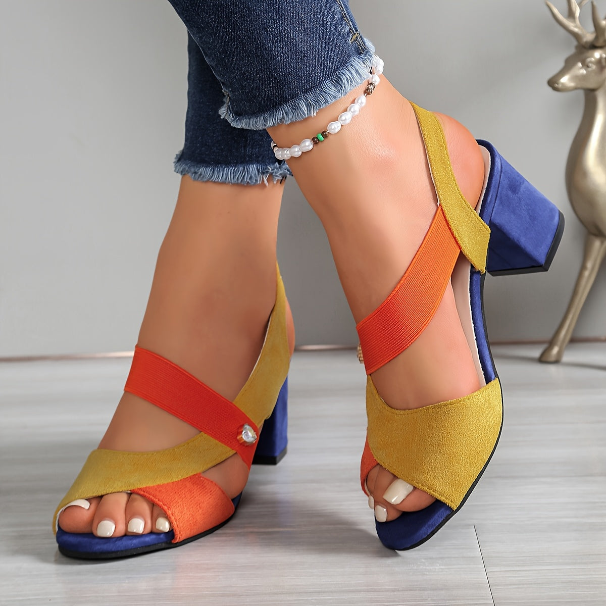 BELLA | SANDALIAS CASUALES — Color: Naranja