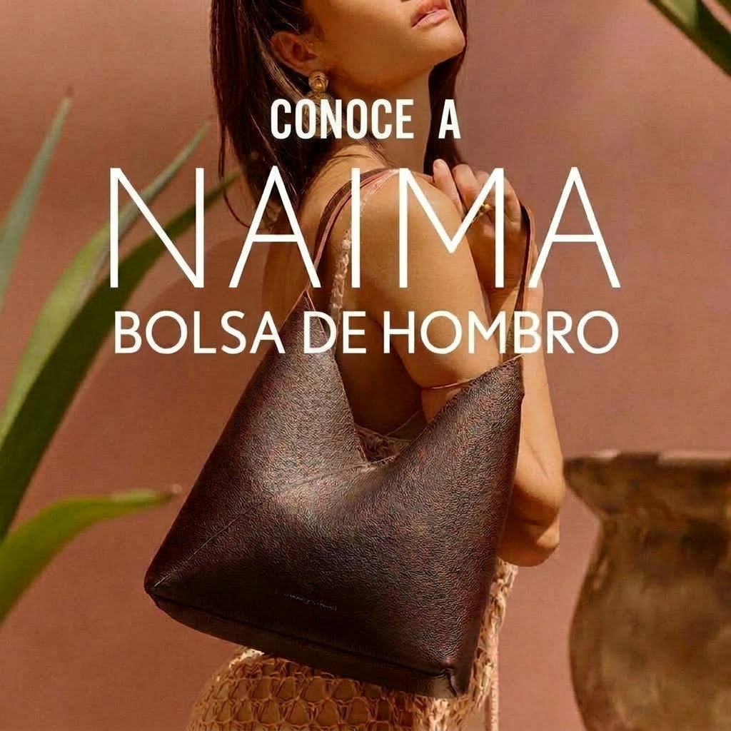 Naima | Bolso de hombro espacioso con cierre magnético