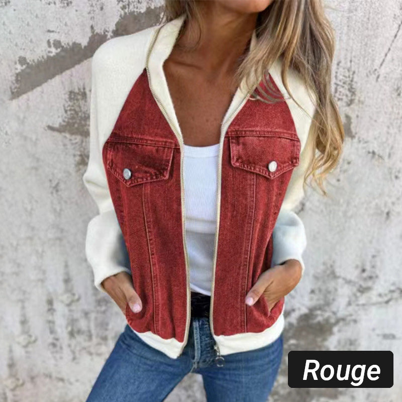 Chaqueta vaquera con mangas de punto Emma - vista 4