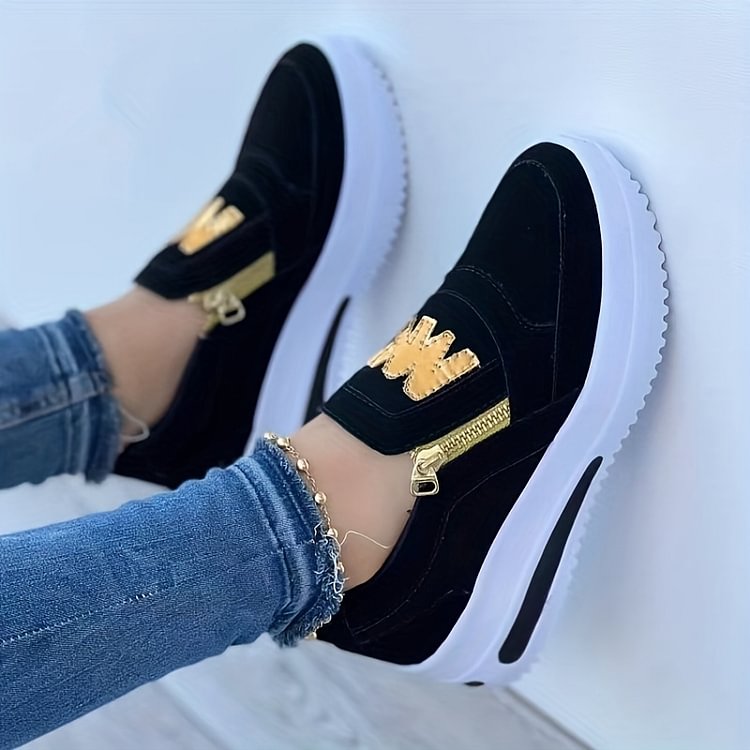 Zapatillas con plataforma y cremallera Sara