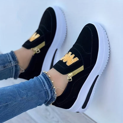 Zapatillas con plataforma y cremallera Sara