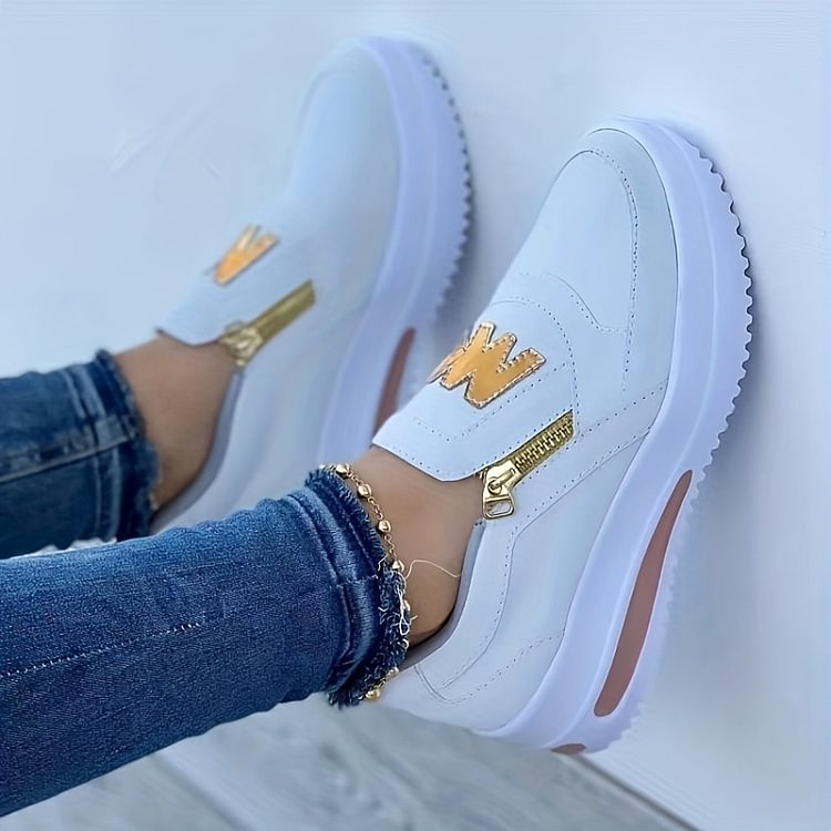 Zapatillas con plataforma y cremallera Sara - vista 4