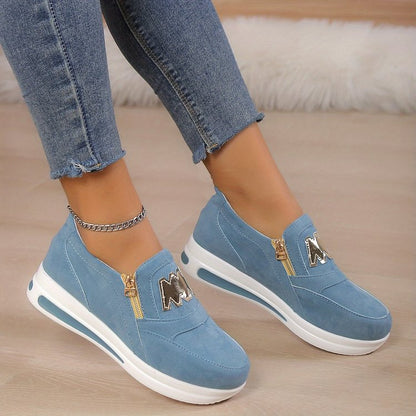 Zapatillas con plataforma y cremallera Sara - vista 6