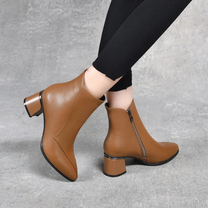 Botines de tacón con cremallera Nina - vista 3