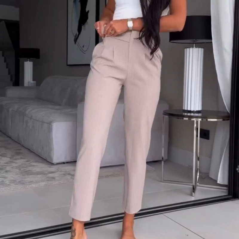 Pantalón de traje de pinzas Valeria - vista 3