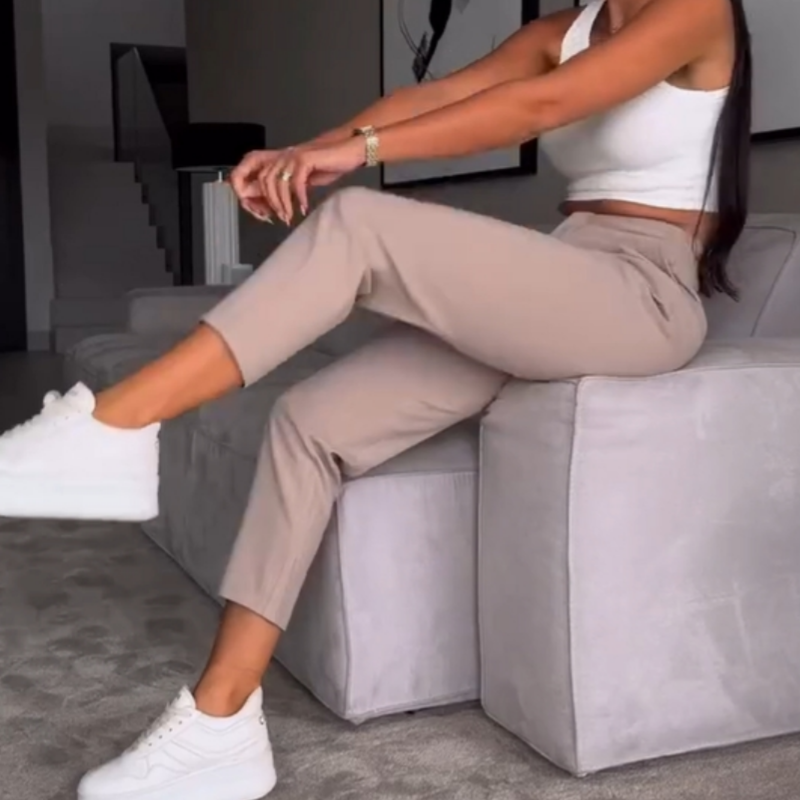 Pantalón de traje de pinzas Valeria - vista 2