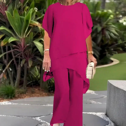 Conjunto de top asimétrico y pantalón ancho Carmen - vista 2