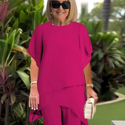 Conjunto de top asimétrico y pantalón ancho Carmen - vista 4