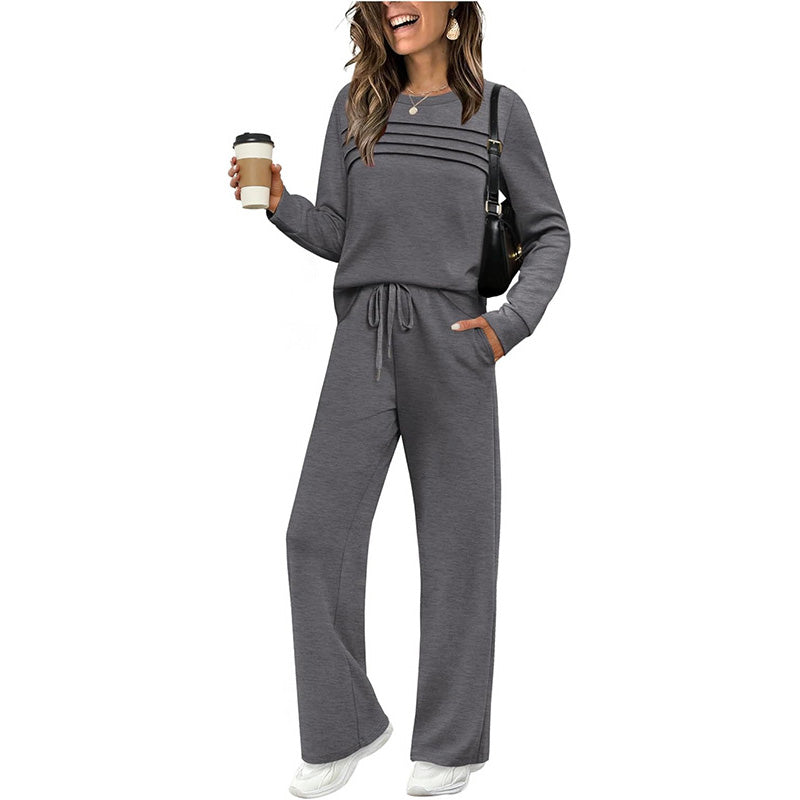 Lorena | Conjunto de jersey y pantalón ancho de punto