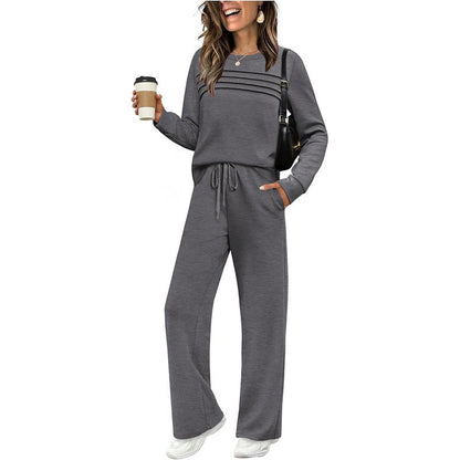 Lorena | Conjunto de jersey y pantalón ancho de punto