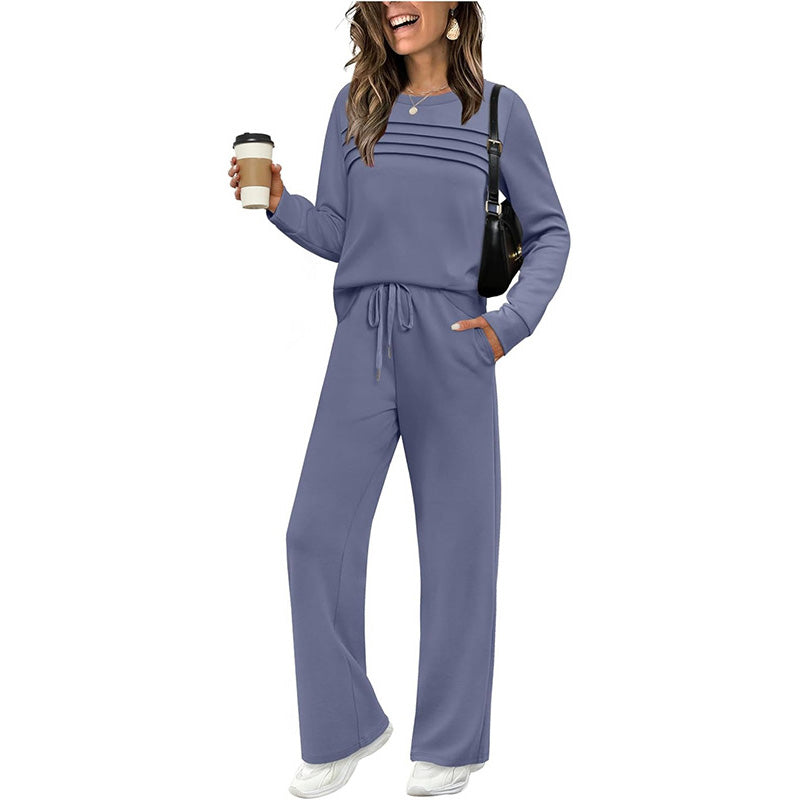 Lorena | Conjunto de jersey y pantalón ancho de punto