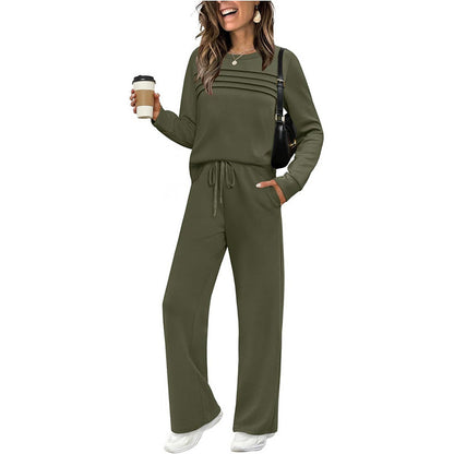 Lorena | Conjunto de jersey y pantalón ancho de punto