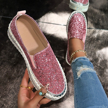 Mocasines con brillantes y plataforma Estela - vista 6