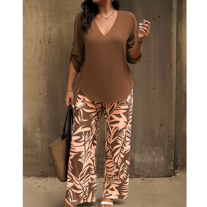 Conjunto de blusa y pantalón estampado Alma - vista 3