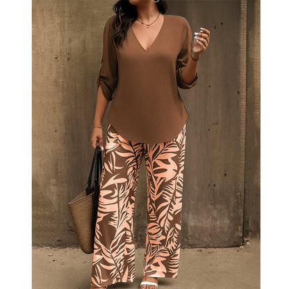 Conjunto de blusa y pantalón estampado Alma - vista 3