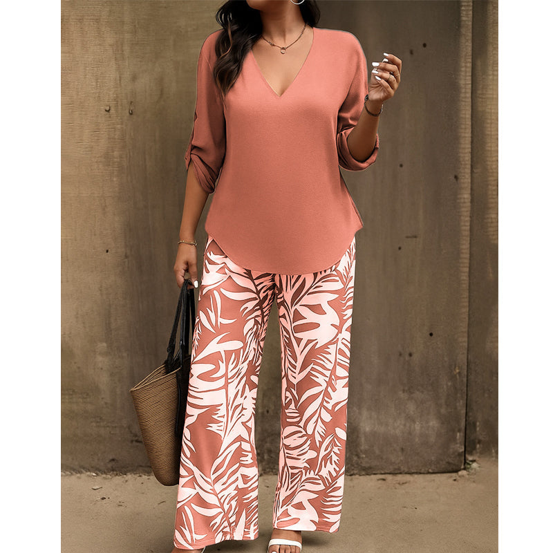 Conjunto de blusa y pantalón estampado Alma - vista 2