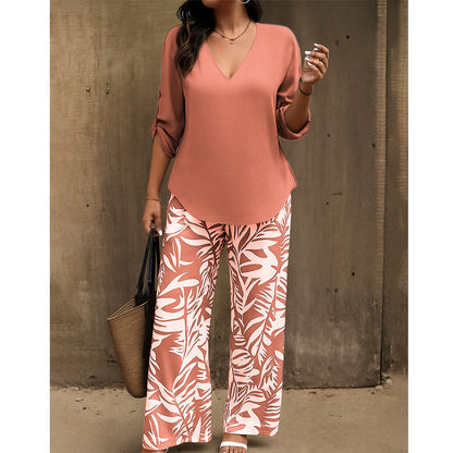 Conjunto de blusa y pantalón estampado Alma - vista 2