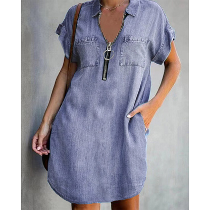 Vestido camisero vaquero Marina - vista 4