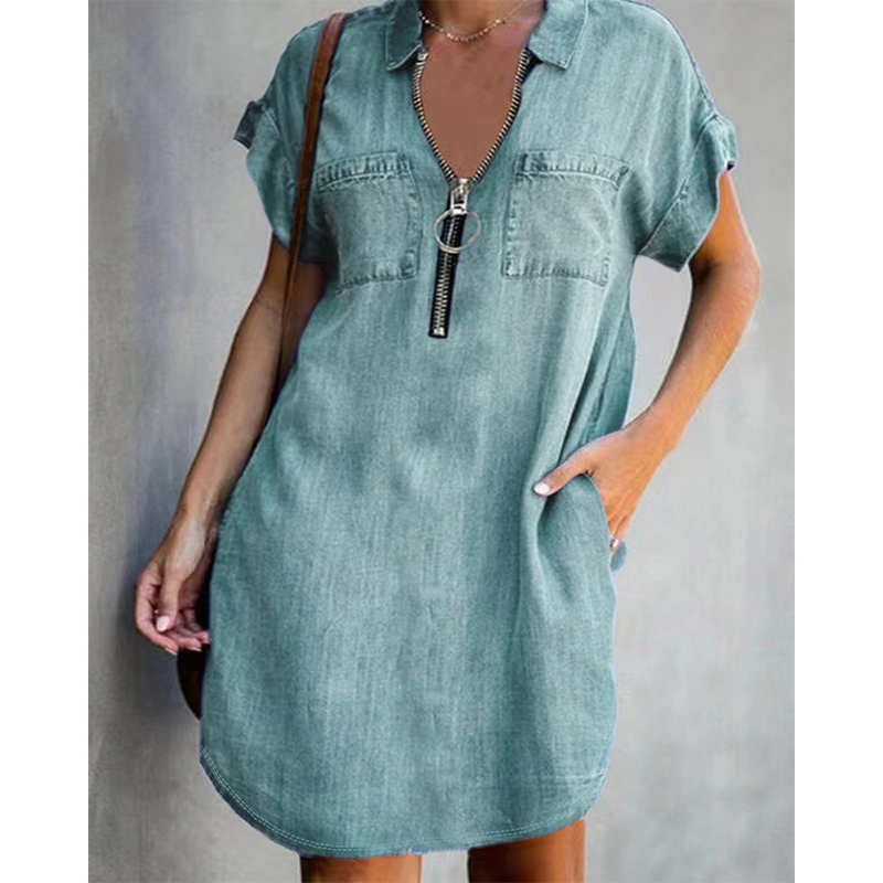 Vestido camisero vaquero Marina - vista 5