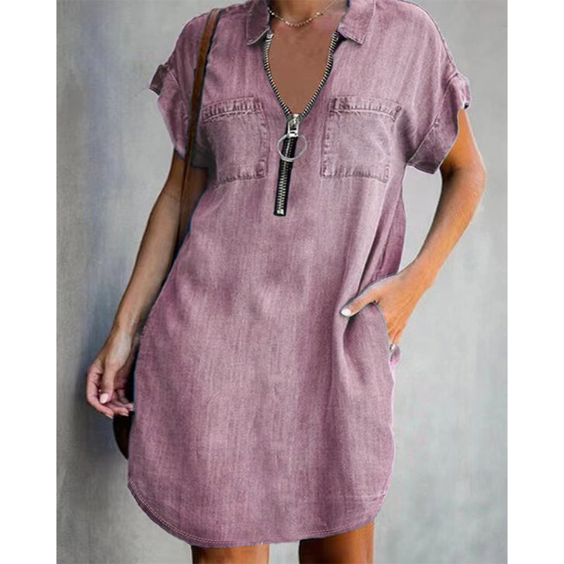 Vestido camisero vaquero Marina - vista 3