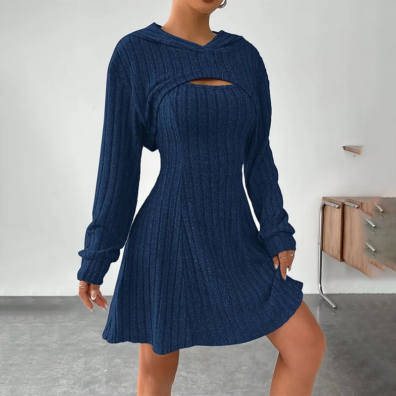 Vestido de punto acanalado con torera Sofía - vista 5