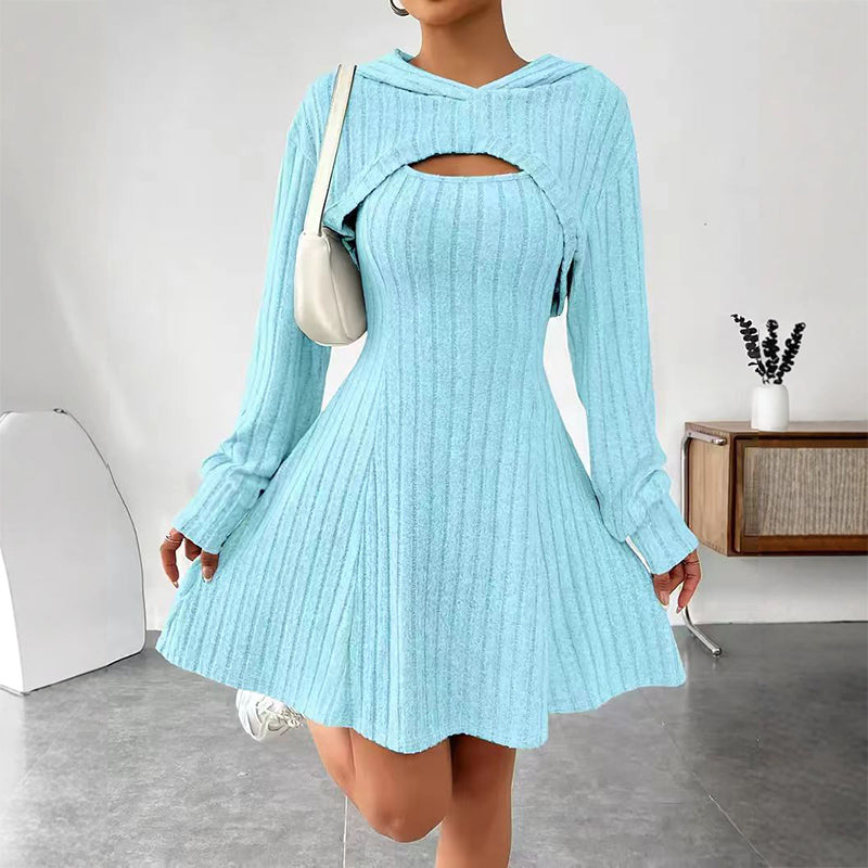 Vestido de punto acanalado con torera Sofía - vista 6