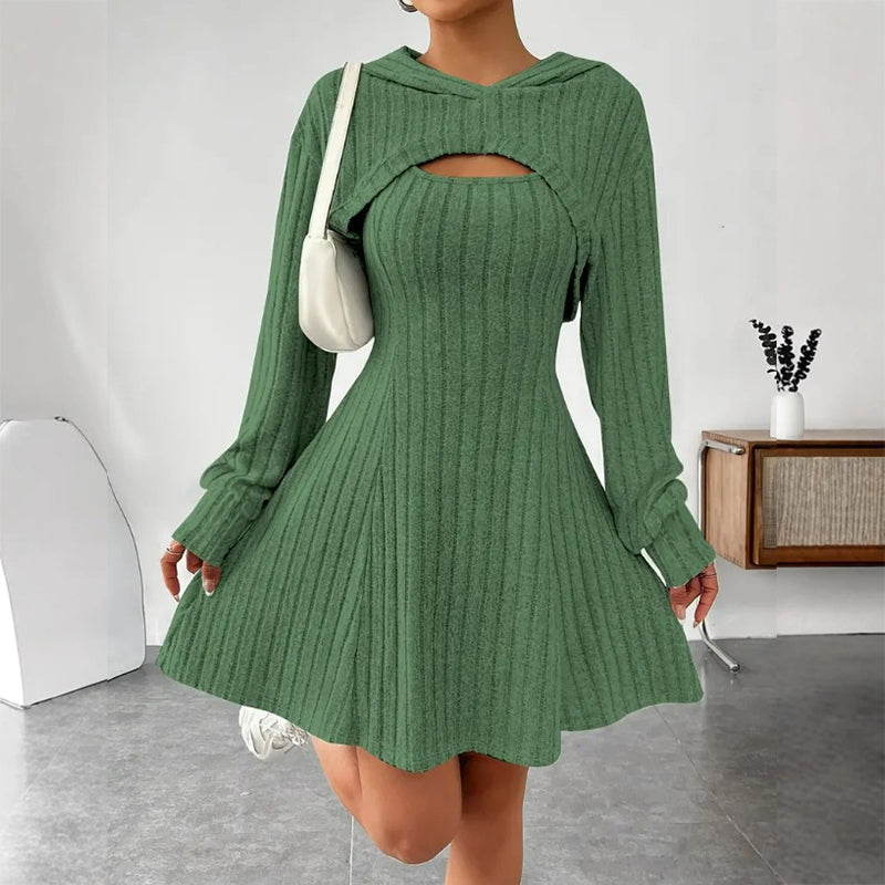 Vestido de punto acanalado con torera Sofía - vista 8