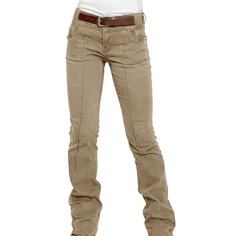 Pantalón slim elástico de talle alto Olivia - vista 2